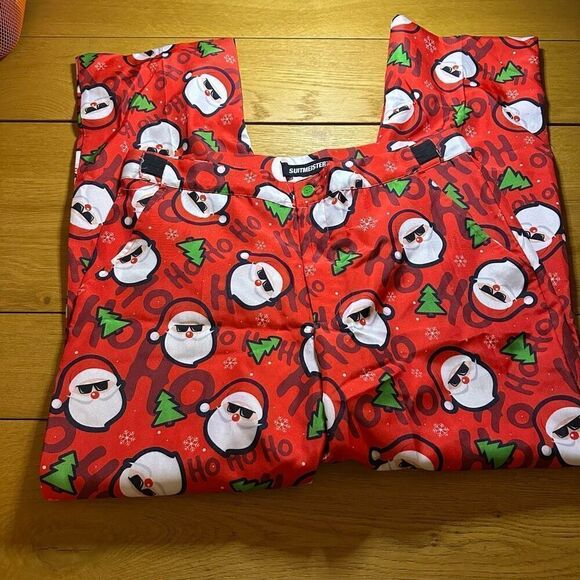 Ugly Christmas Suitmeister Santa pants men’s xl 38-40 - Picture 1 of 6